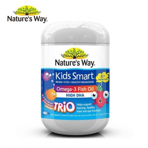 Nature's Way Kids Smart佳思敏omega3儿童鱼油软糖 180粒-保质期-2027.05