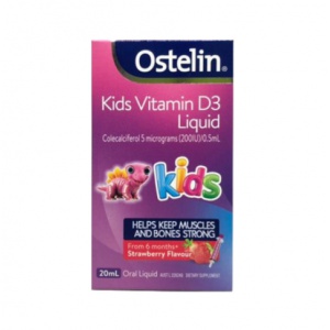 Ostelin 婴幼儿维D滴剂（草莓味）20ml-保质期-2028.4
