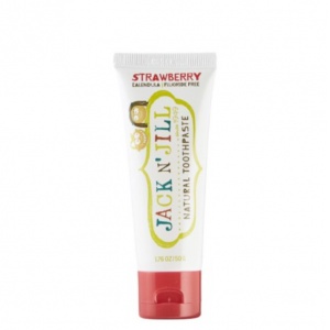 Jack N‘ Jill 天然有机无氟可吞食儿童牙膏 草莓口味 50G