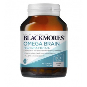 Blackmores 澳佳宝 4倍DHA超浓缩深海鱼油 60粒【2029.02】