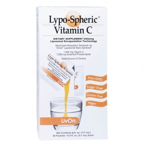 LIVON LYPO-SPHERIC 纳米包膜维生素C 1000毫克 30包-保质期-2026.8