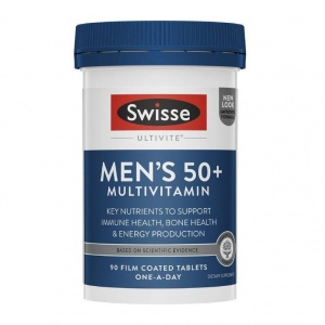 Swisse Men Ultivite 50+ 90t 老年男性综合维生素 90t-保质期-2026.11