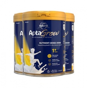 AU Aptamil爱他美儿童成长奶粉 1+段(1-3岁)900g*3罐【2026.08】