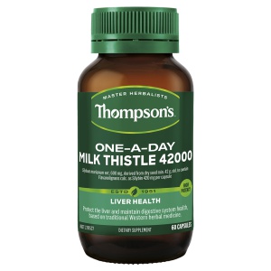 Thompson's 汤普森 奶蓟草护肝宝 42000毫克 60粒-保质期-2027.07