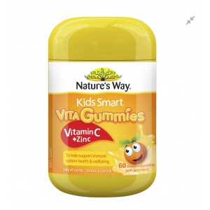 Nature's Way佳思敏儿童维C+锌软糖 60粒-保质期-2026.12