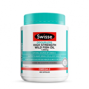 Swisse 无腥味深海鱼油1500mg含量 400粒-保质期-2027.3