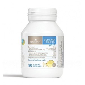 BioIsland 婴幼儿鳕鱼肝油 90粒-保质期-2026.12