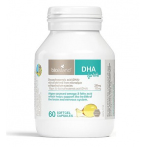 BioIsland 婴幼儿DHA海藻油 60粒-保质期-2028.1