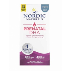 Nordic Naturals 挪威小鱼 孕妇DHA 鱼油 180粒-保质期-2027.4