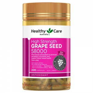 Healthy Care 58000超高含量葡萄籽胶囊200粒-保质期-2027.10
