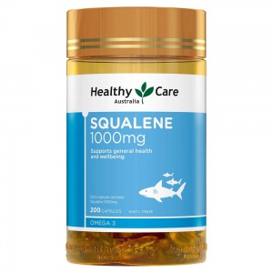 Healthy Care SQUALENE 1000mg角鲨烯鱼油200粒-保质期-2027.12