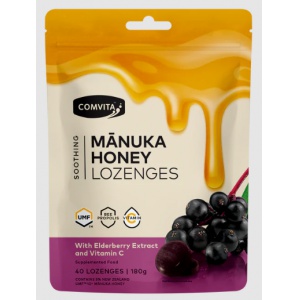 Comvita 康维他 蜂胶接骨木维C糖 40粒-保质期-2027.4