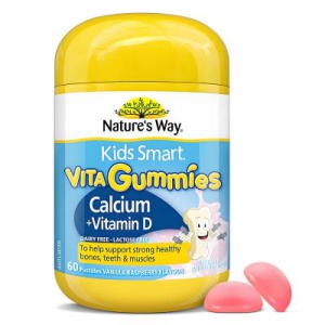 Nature's Way佳思敏儿童补钙维生素D+钙软糖60粒-保质期-2027.04