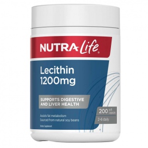 Nutralife 纽乐 卵磷脂 1200mg 200粒-保质期-2028.2