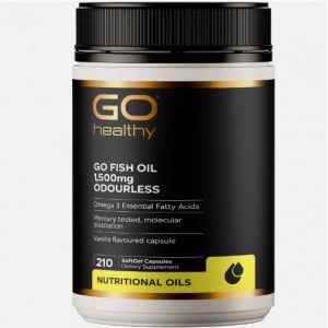 GO Healthy 高之源 无腥味深海鱼油胶囊 1500mg 210粒【2028.06】