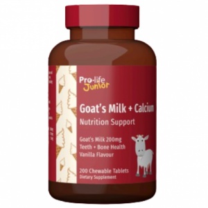 Prolife 羊奶加钙咀嚼片 香草口味 200粒-保质期-2027.4