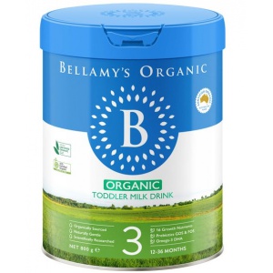 AU-Bellamy's贝拉米有机婴儿奶粉3段800g*3罐装【2027.04】