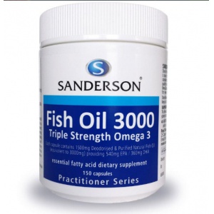 Sanderson 深海鱼油3000mg 150粒--保质期2029.12