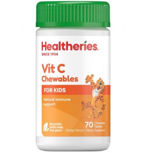 Healtheries 贺寿利 儿童维他命C咀嚼片 70片-保质期-2026.10