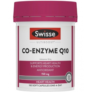 Swisse 辅酶Q10胶囊150mg 180粒-保质期2027.01