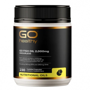 GO Healthy 高之源 2000mg鱼油胶囊230粒【2028.01】