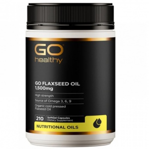 GO Healthy 高之源 有机亚麻籽油胶囊 1500mg 210s【2028.05】