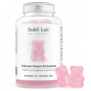 Unichi Calcium Vitamin D3 小熊钙维软糖 60粒-保质期-2027.7