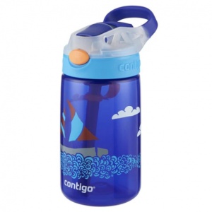Contigo 儿童饮水壶 蓝宝石帆船图案 水杯水瓶 414ml