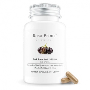 Unichi 黑葡萄籽 26,000 毫克 60 粒胶囊【2026.06】