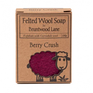Felted Wool Soap Berry Crush Soap 100g--羊毛香皂莓果香味-无保质期