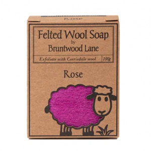 Felted Wool Soap Rose Soap 100g--羊毛香皂玫瑰味-无保质期